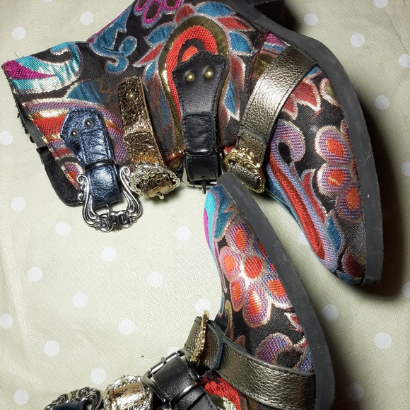 EXCLUSIVE Funky metallic boots Vintage Nego price - Picture 4 of 16